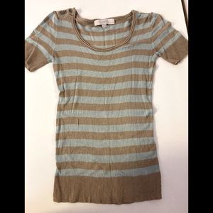 Loft Blue Tan Sweater